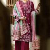 Farasha | Summer weaves| Satin Ruby