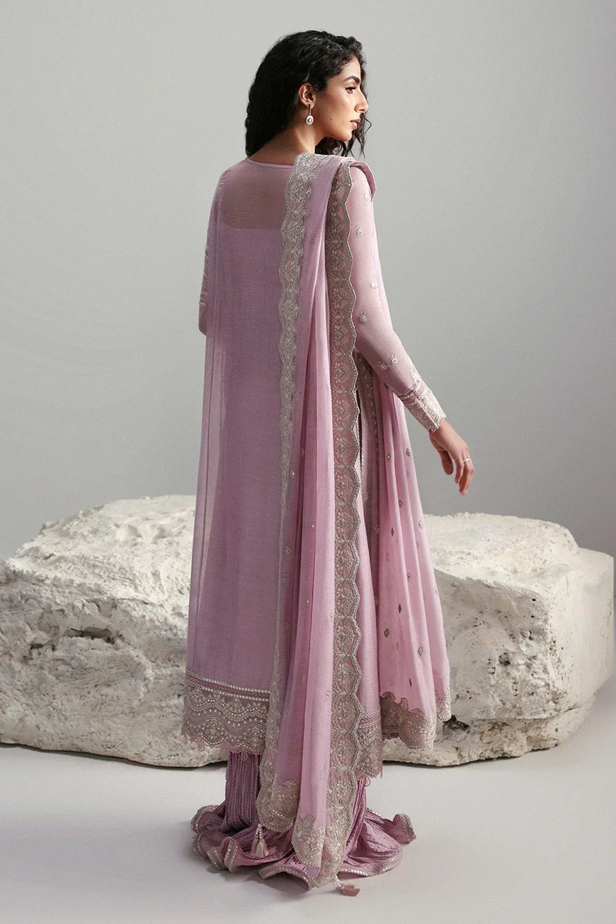 Afrozeh | Slate Ready to Wear | Elowen - Rang-e-Khaas