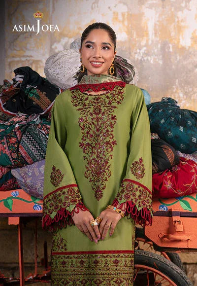 Asim Jofa | Embroidered Lawn Collection | AJAR-33 - Rang-e-Khaas