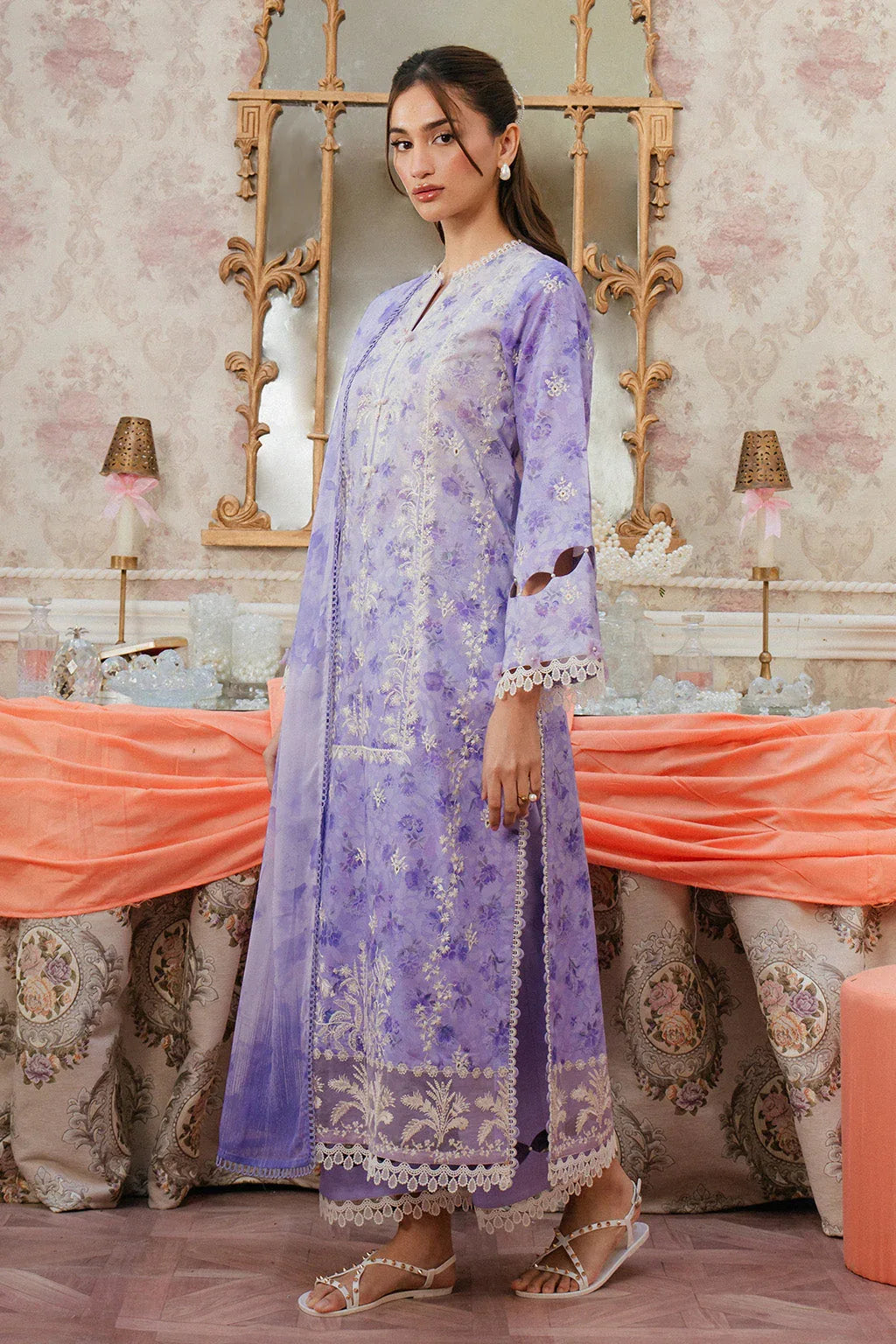 Ayzel | Armelia Printed Lawn 25 | Delilah - Rang-e-Khaas
