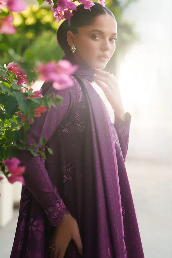 Farasha | Meline Premium Viscose 25 | Wild Plum - Rang-e-Khaas