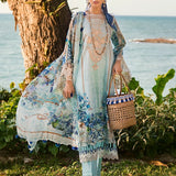 ELAF Signature Embroidered Lawn Unstitched 3Pc Suit ESL-07B HEAVEN'S MIST