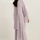 Farasha | Thread Lines Embroidered | Pastel Haze