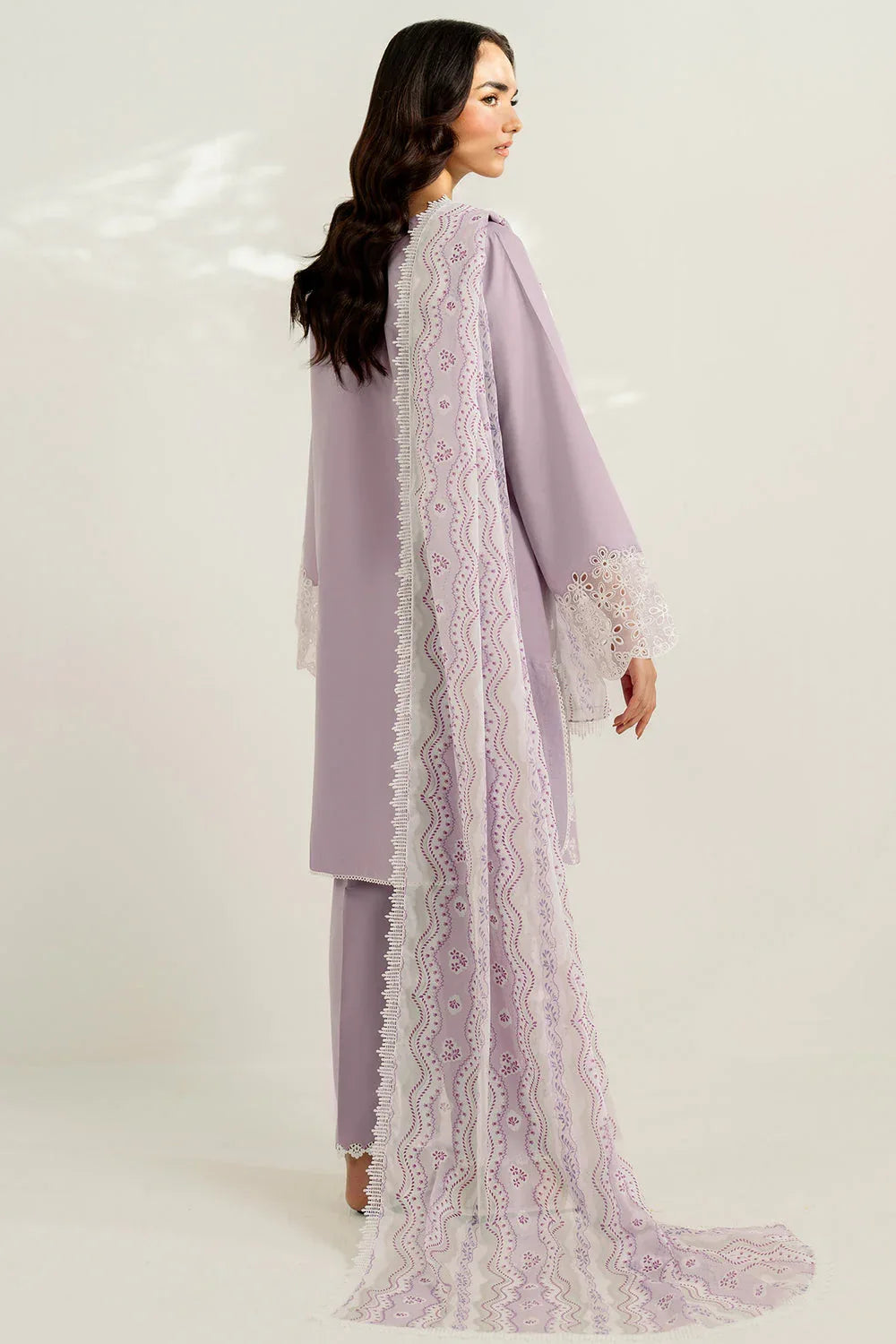 Farasha | Thread Lines Embroidered | Pastel Haze - Rang-e-Khaas