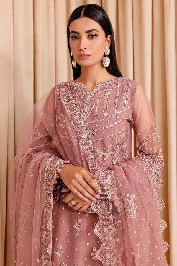 Farasha | Lumiere Formals | PASTEL PEACH - Rang-e-Khaas