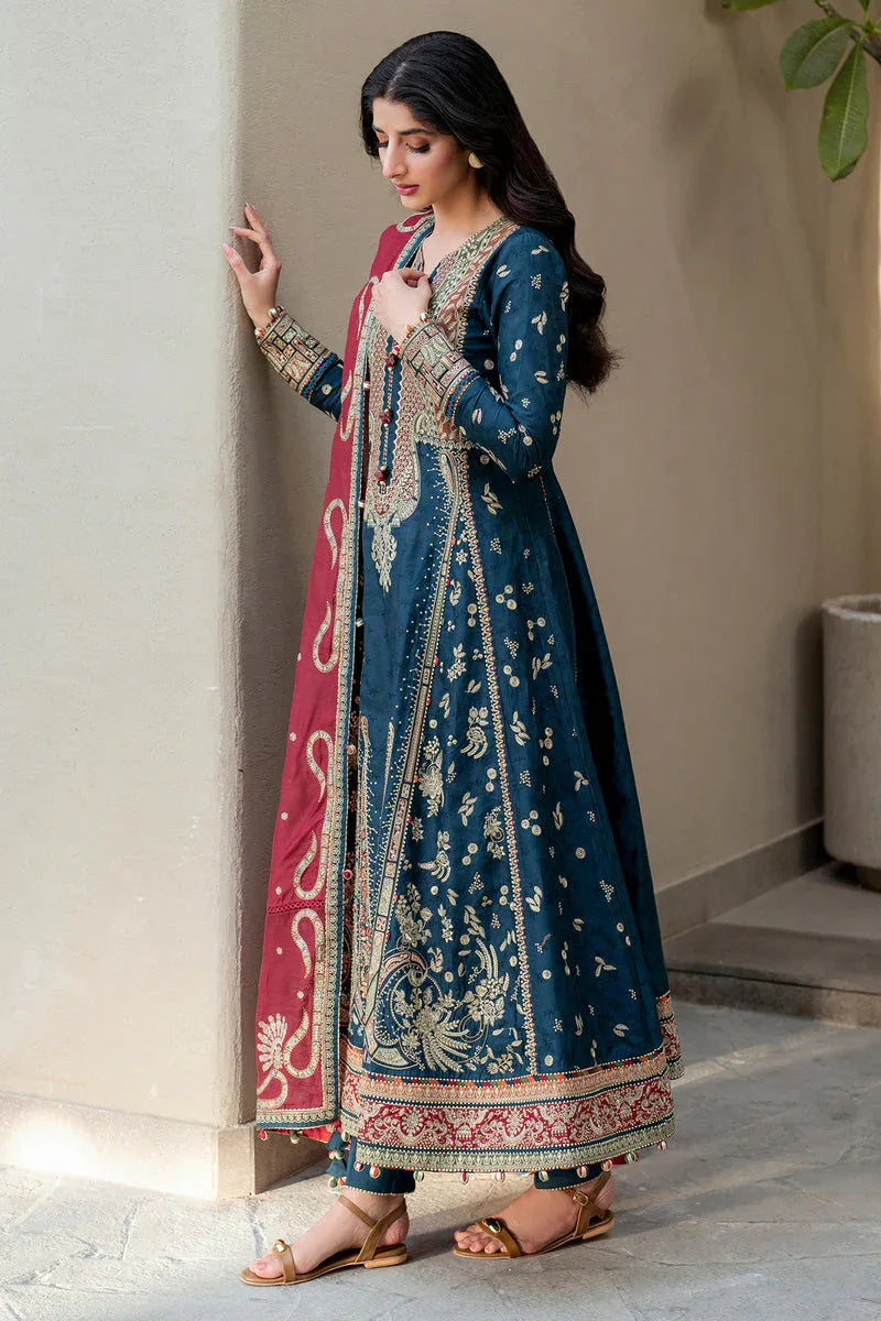 Jazmin | Shahkaar Luxury Lawn 25 | SL25-D3 - Rang-e-Khaas