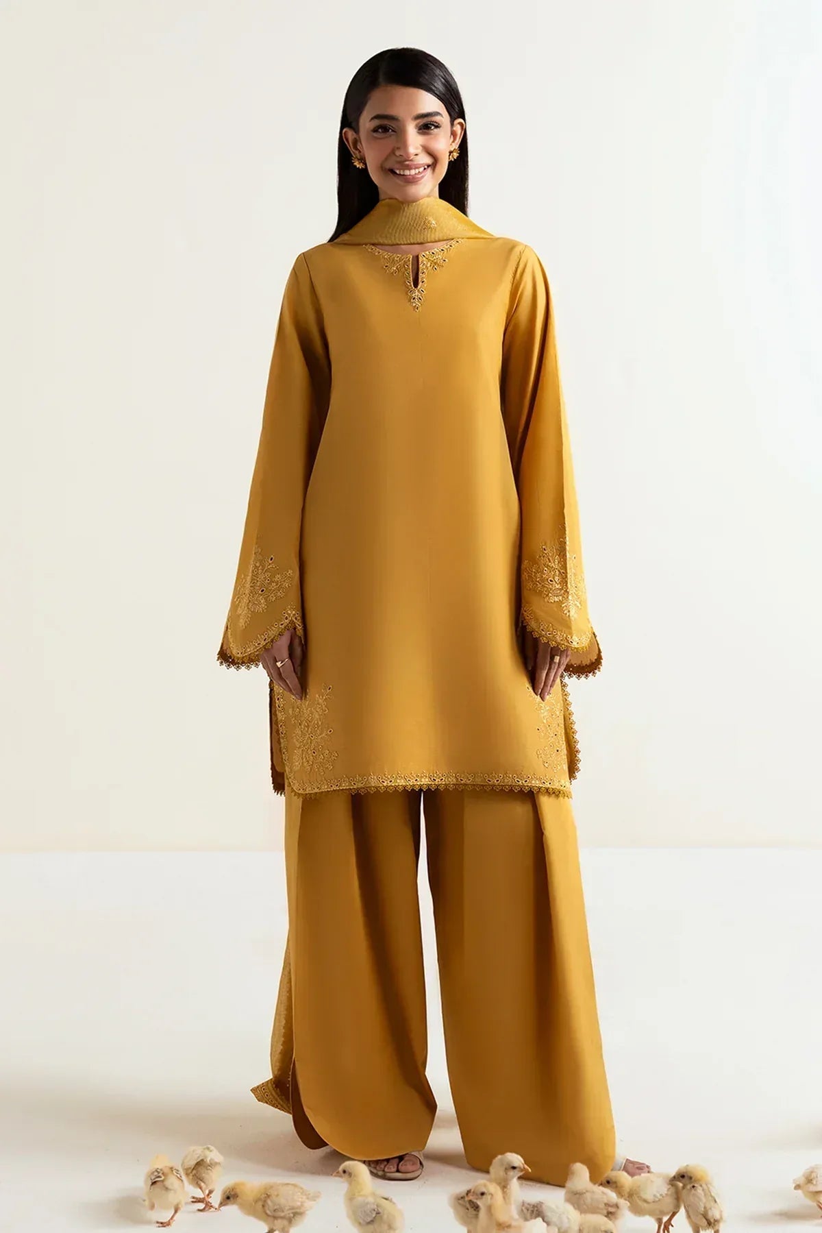 Afrozeh | Basic Pret 25 | Honeydew Hues - Rang-e-Khaas