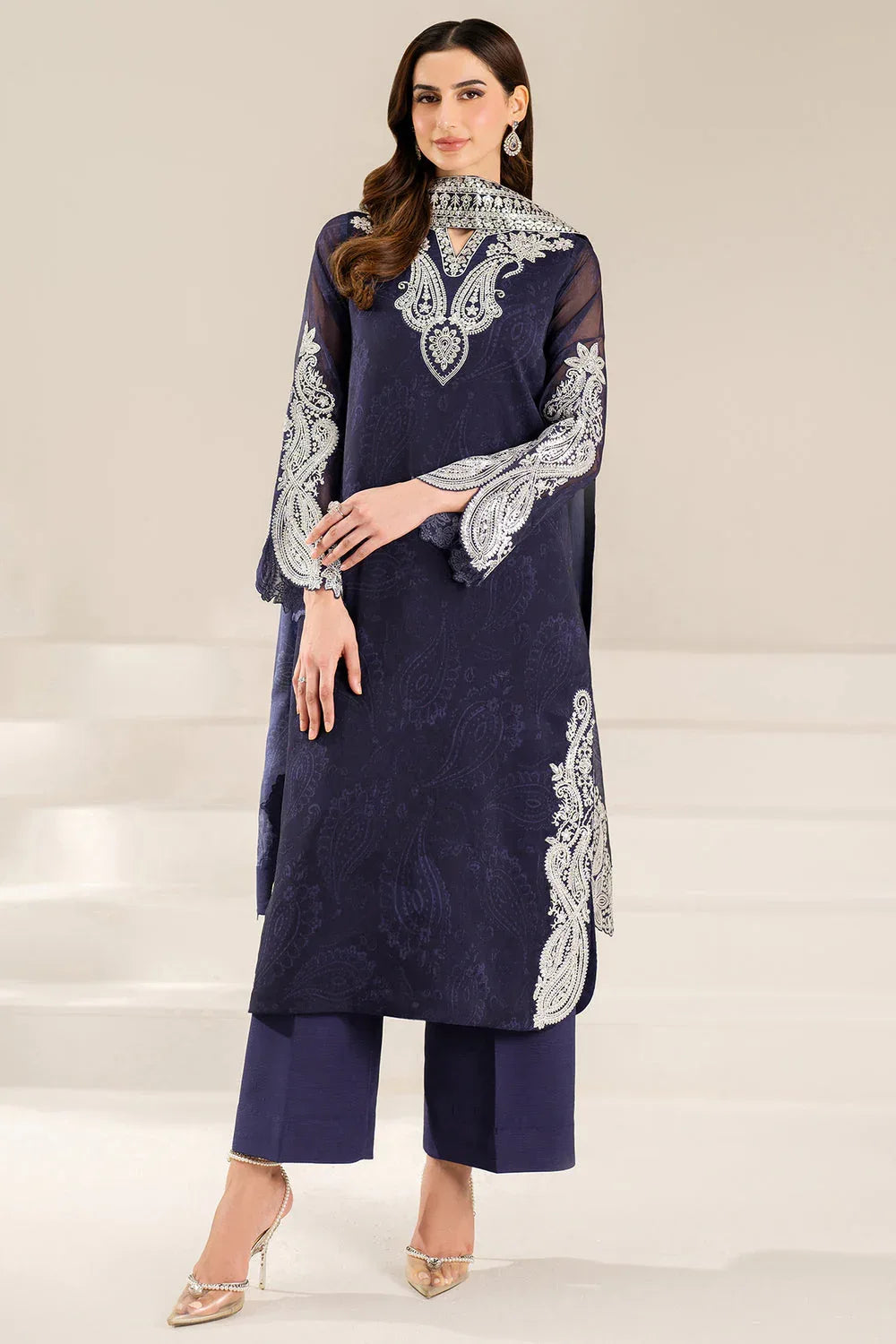 Farasha | Fiorella Formals | Blue Dazzle - Rang-e-Khaas