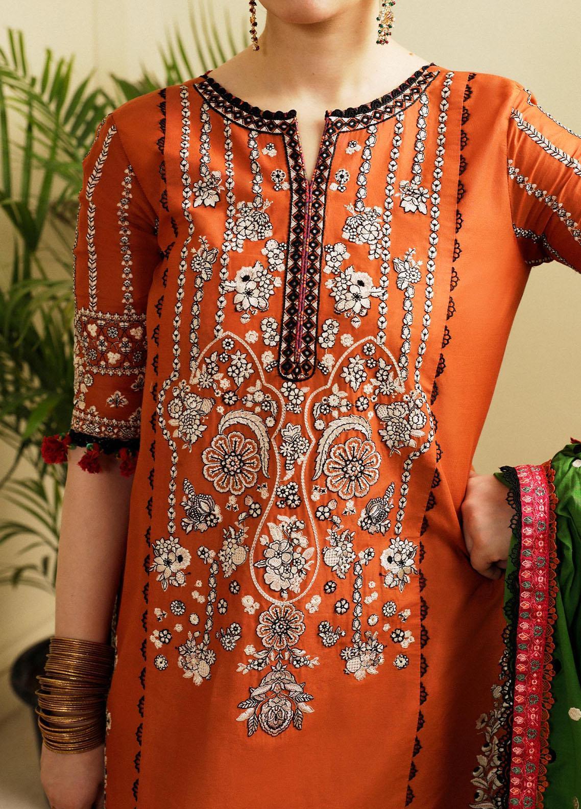 Hussain Rehar | Embroidered Lawn | STAR DUST - Rang-e-Khaas