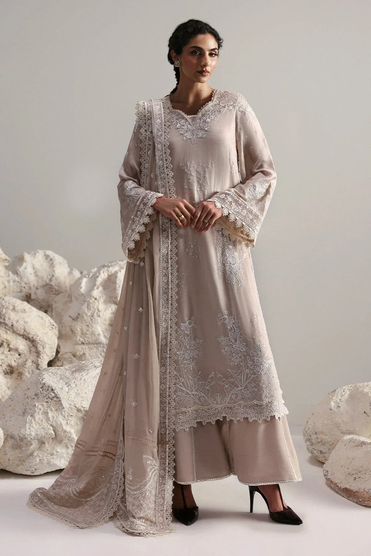 Afrozeh | Slate Ready to Wear | Xavian - Rang-e-Khaas