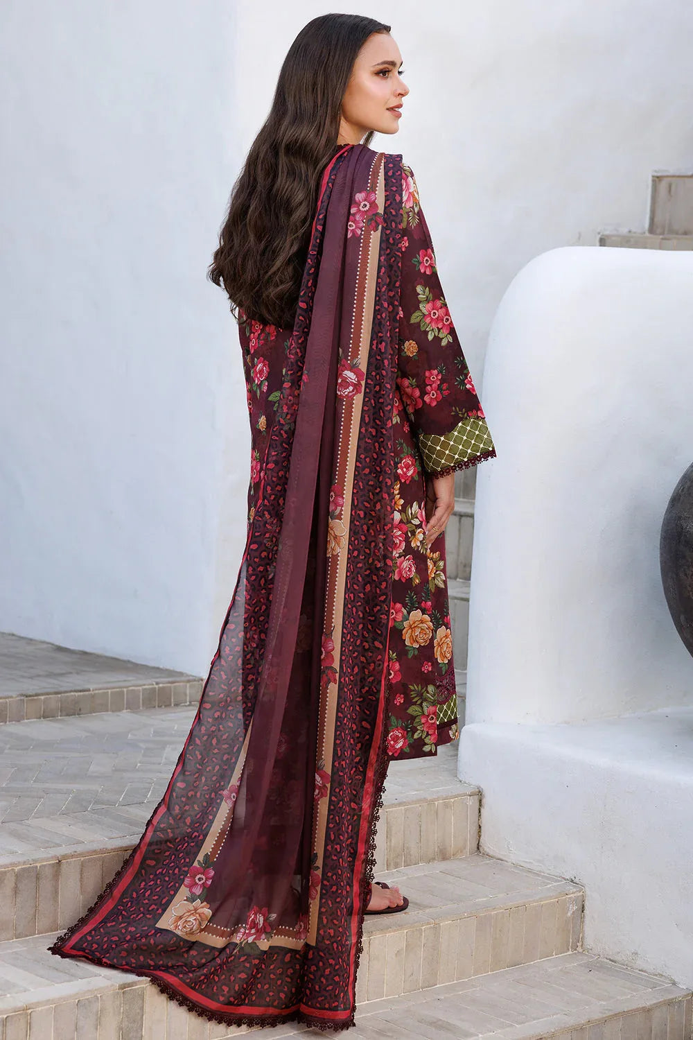Farasha | Printed Essentials | Floral Berry - Rang-e-Khaas
