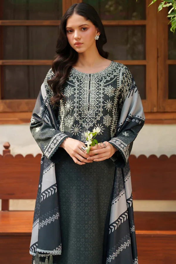 Farasha | Meline Premium Viscose 25 | Slate Gray - Rang-e-Khaas