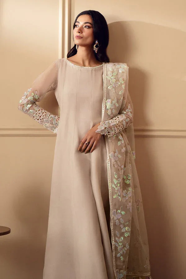 Baroque | Luxury Pret 25 | EMBROIDERED CHIFFON PR-893 - Rang-e-Khaas