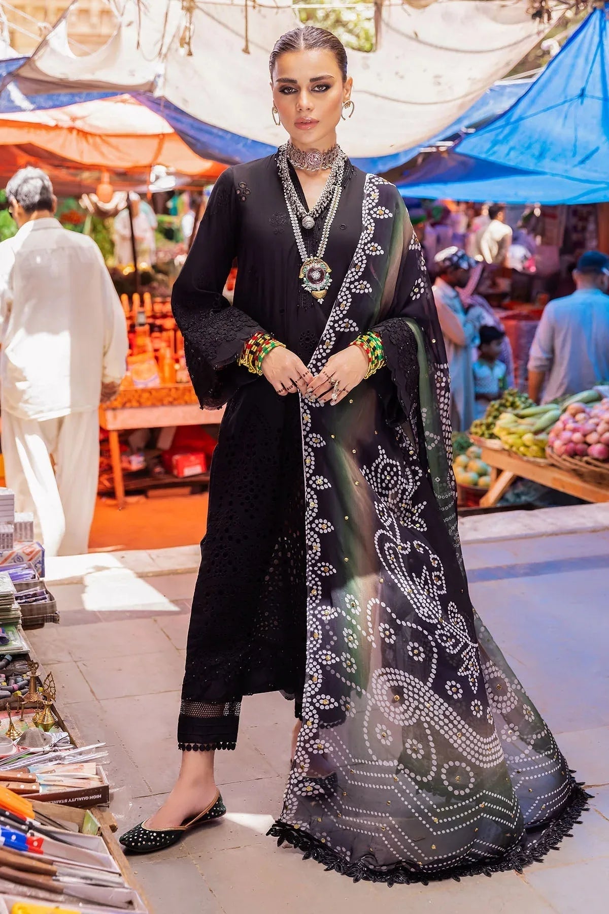 Nureh | Bazaar Lawn | NDS-89 - Rang-e-Khaas
