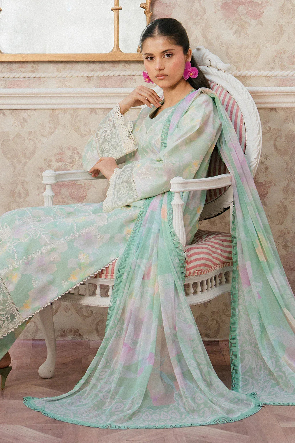 Ayzel | Armelia Printed Lawn 25 | Liora - Rang-e-Khaas