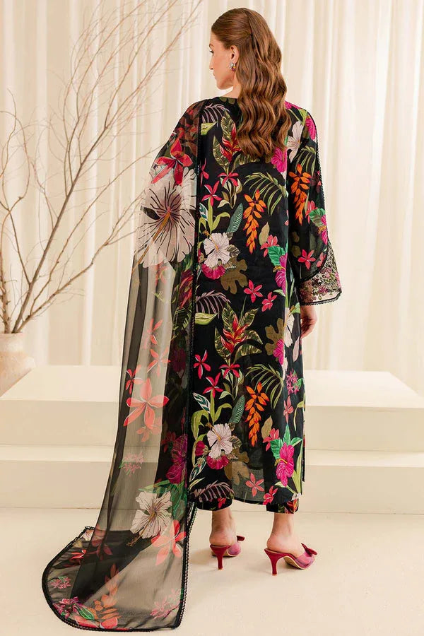 Farasha | Printed Essentials | Ebony Passion - Rang-e-Khaas