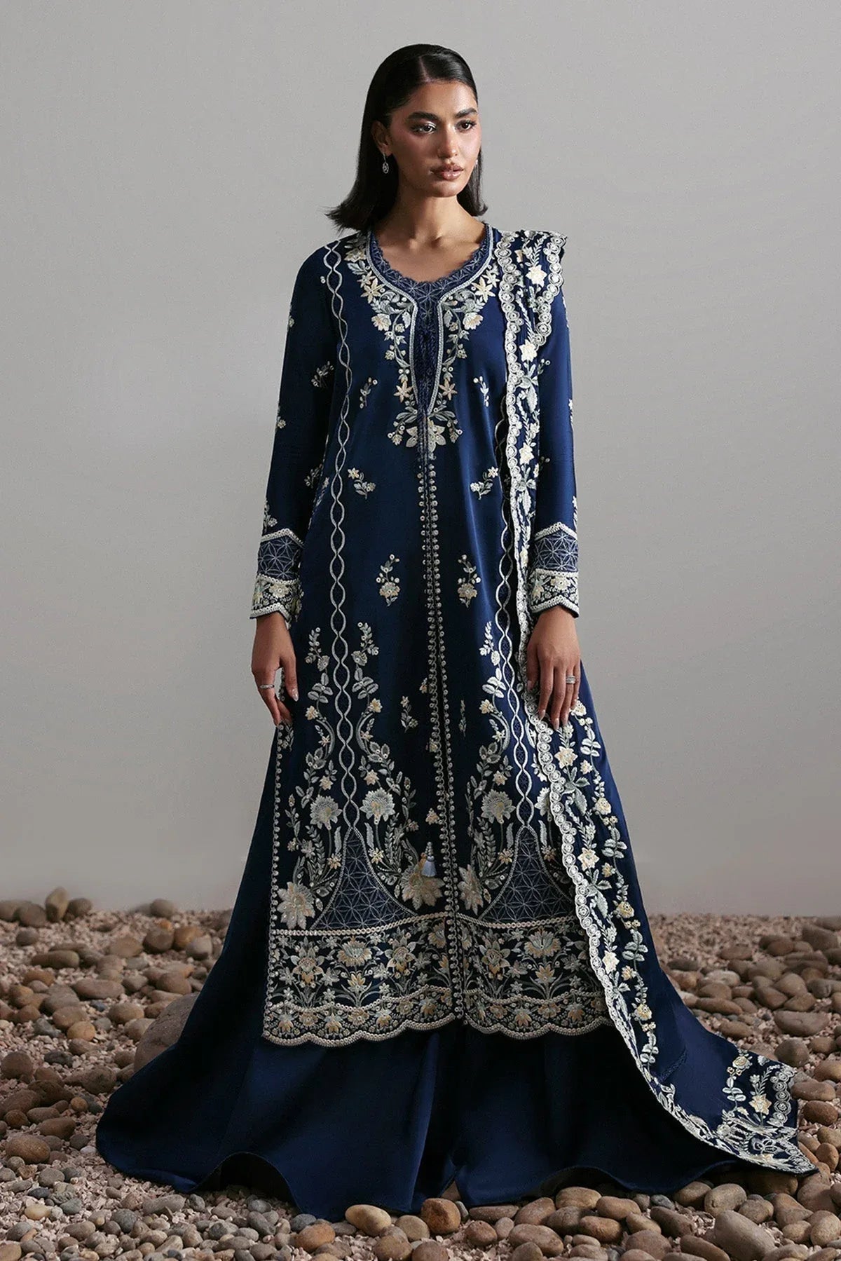 Afrozeh | Slate Ready to Wear | Alara - Rang-e-Khaas