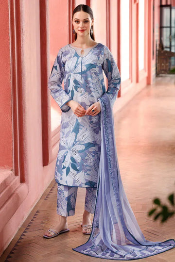 Farasha | Printed Essentials | Blue Passion - Rang-e-Khaas
