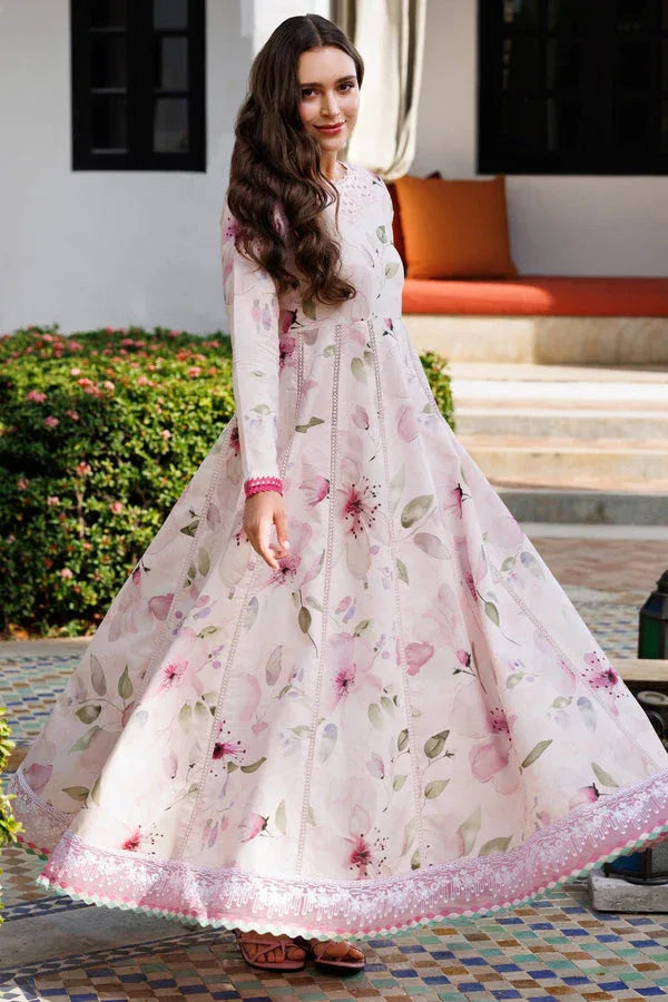 Farasha | Printed Essentials | Pink Bloom - Rang-e-Khaas