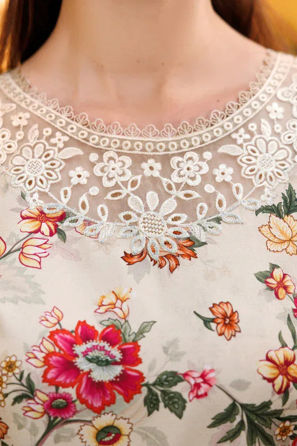 Farasha | Printed Essentials | Ivory Dusk - Rang-e-Khaas