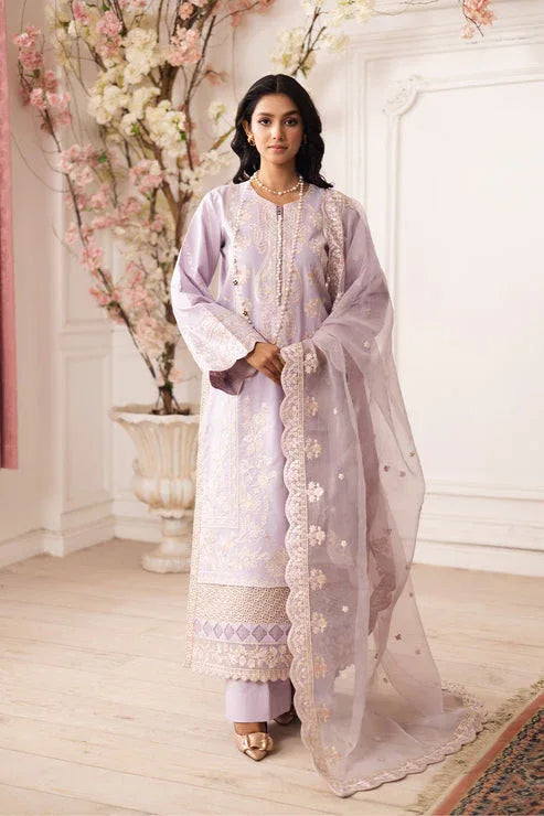 Maryum N Maria | Mira Luxury Lawn | BARAN - FS50097 - Rang-e-Khaas