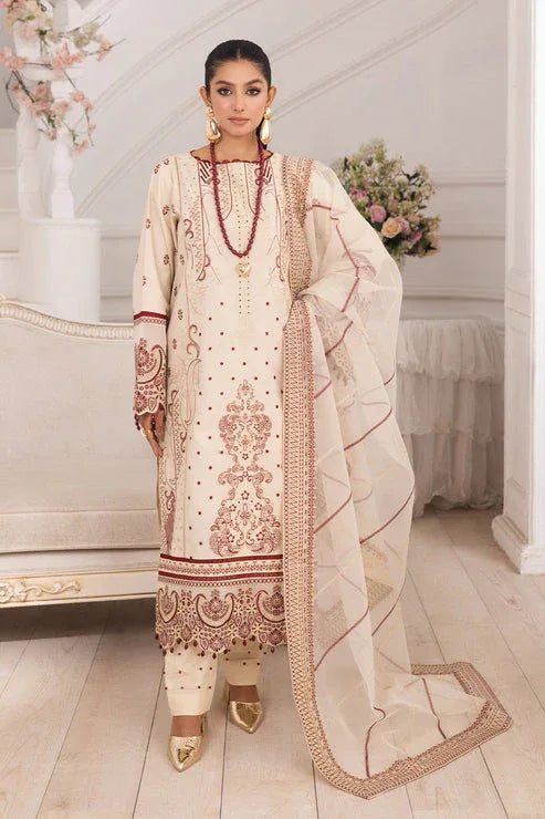 Maryum N Maria | Mira Luxury Lawn | BEHNAZ - FS50098 - Rang-e-Khaas