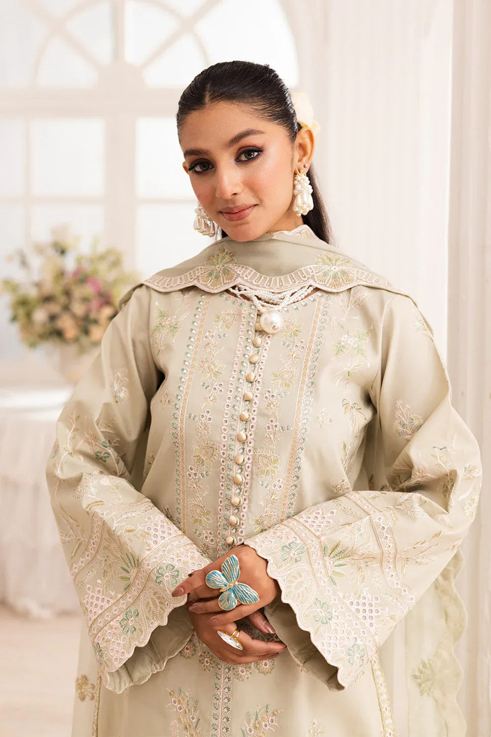 Maryum N Maria | Mira Luxury Lawn | ESMAT - FS50099 - Rang-e-Khaas