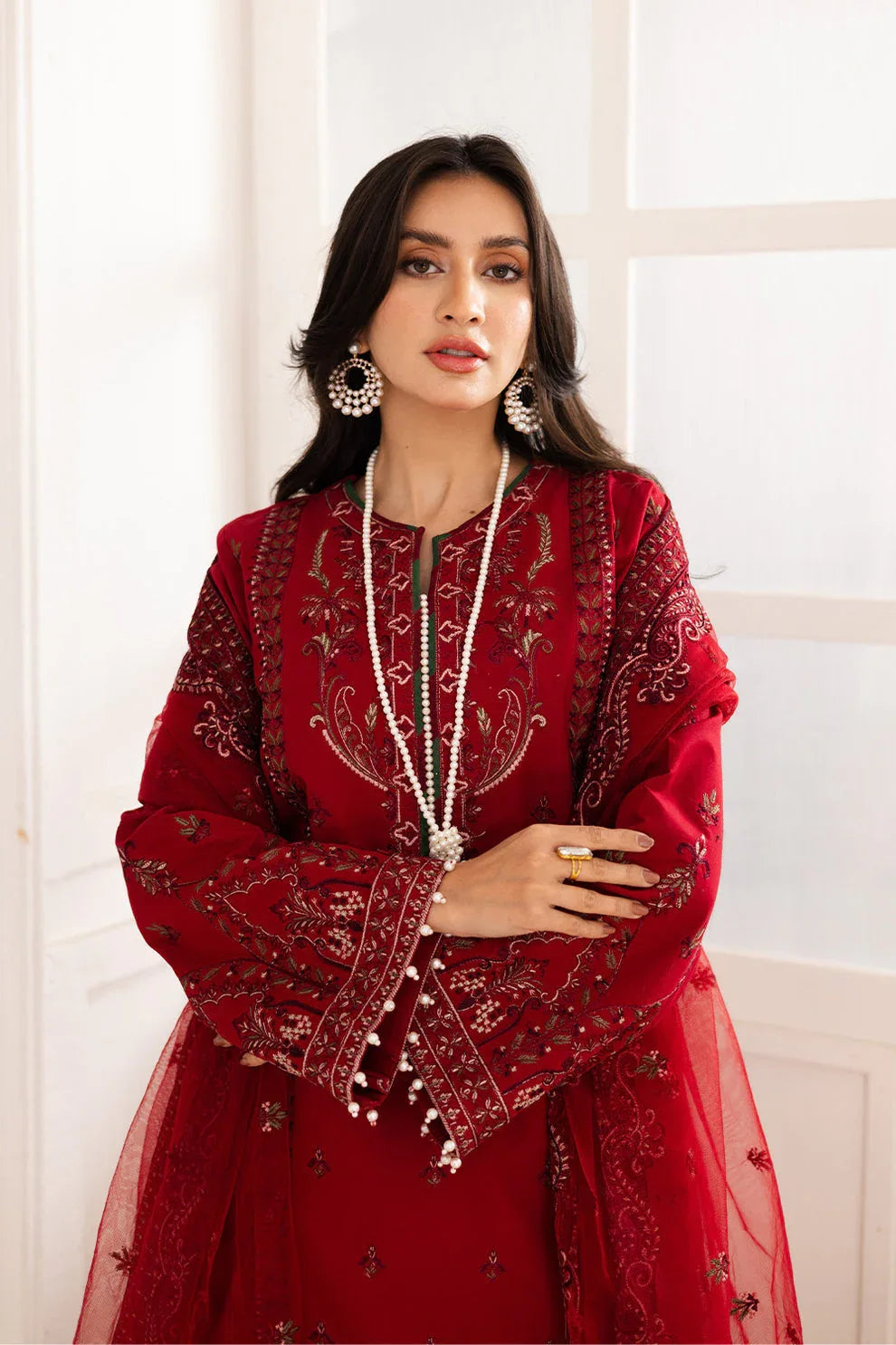 Maryum N Maria | Mira Luxury Lawn | GULMAR - FS50100 - Rang-e-Khaas
