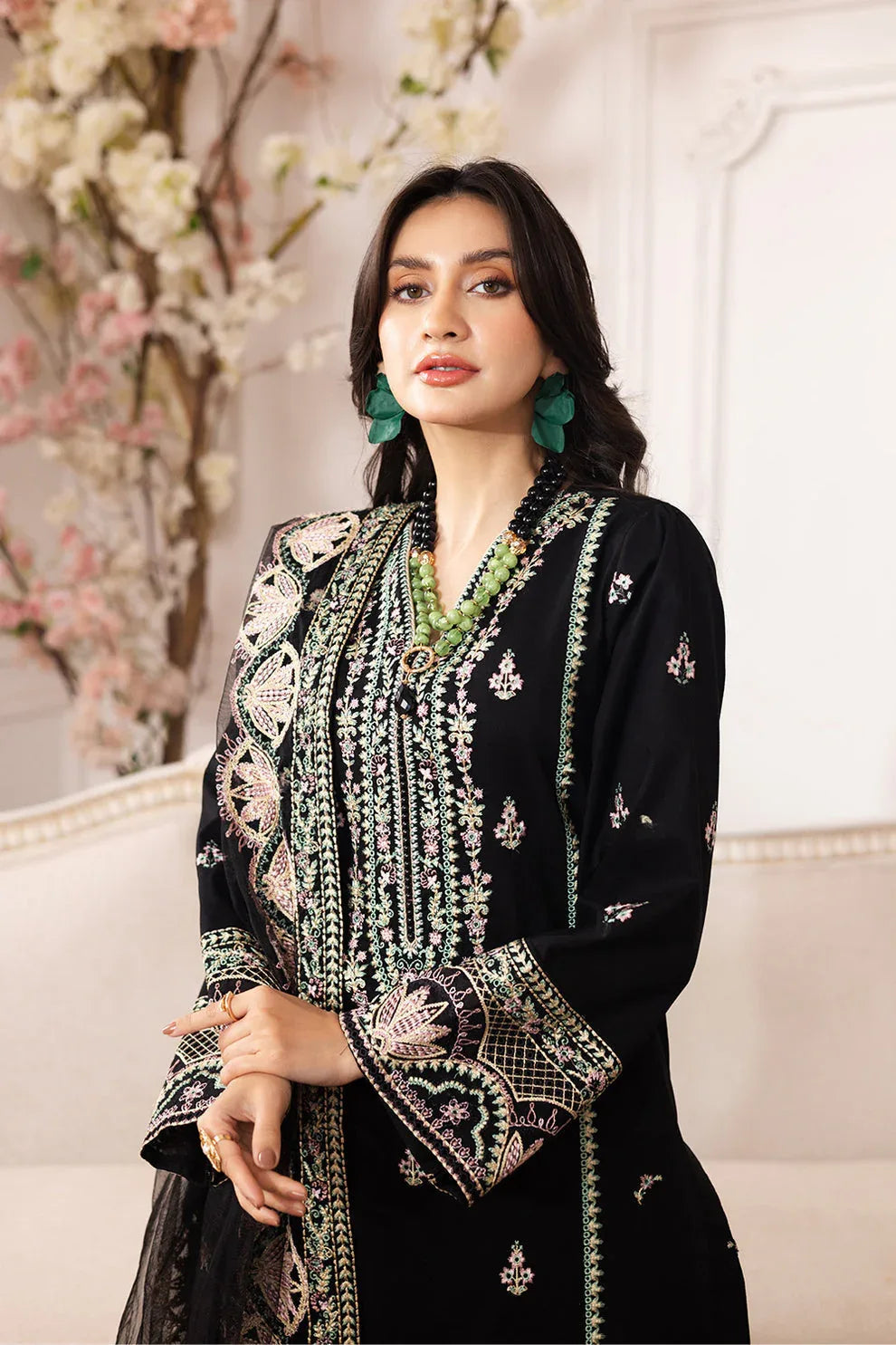 Maryum N Maria | Mira Luxury Lawn | SARA - FS50103 - Rang-e-Khaas