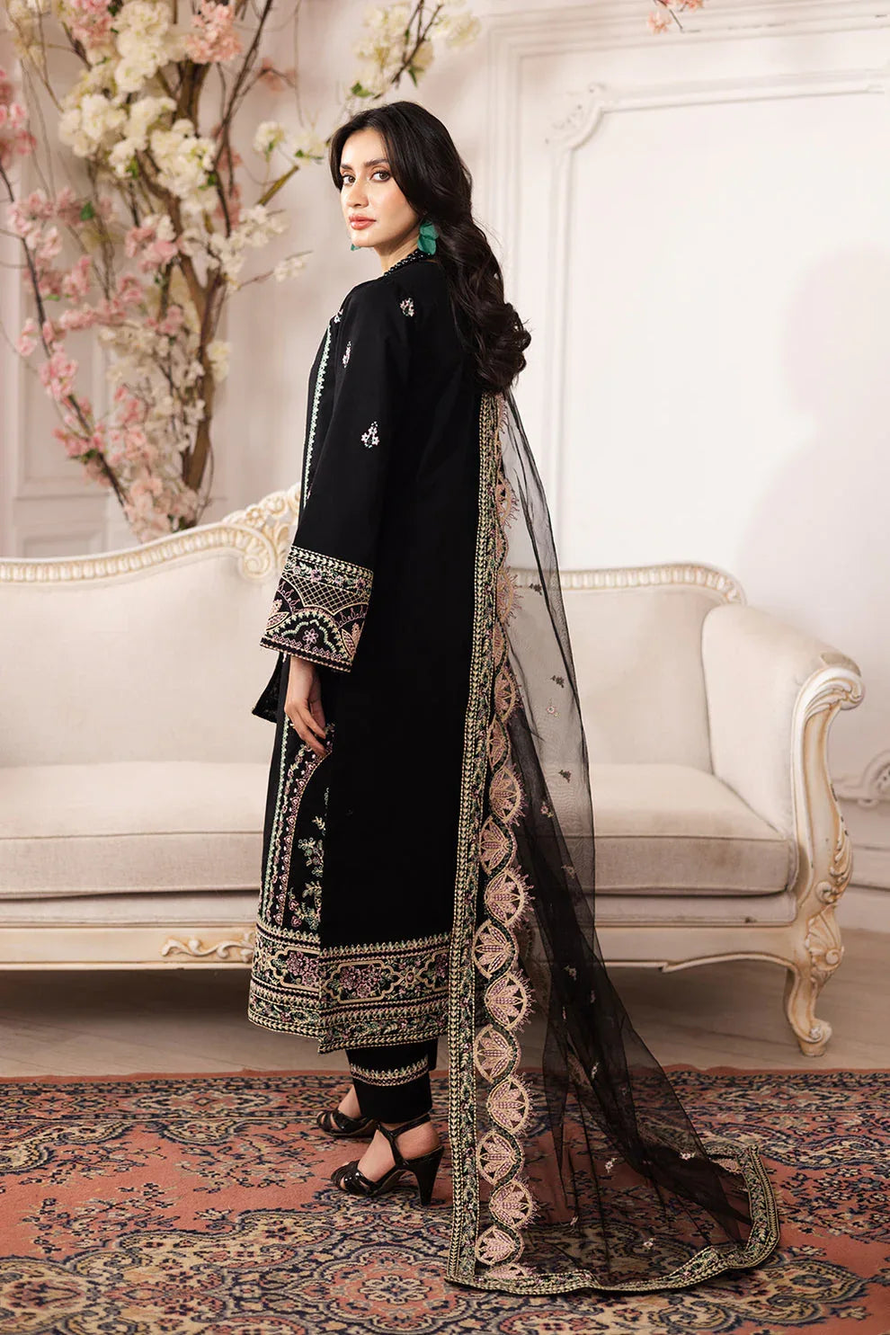 Maryum N Maria | Mira Luxury Lawn | SARA - FS50103 - Rang-e-Khaas