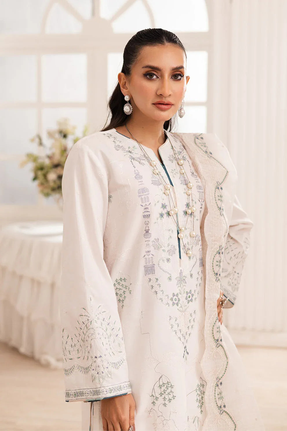 Maryum N Maria | Mira Luxury Lawn | MAIRA - FS50107 - Rang-e-Khaas