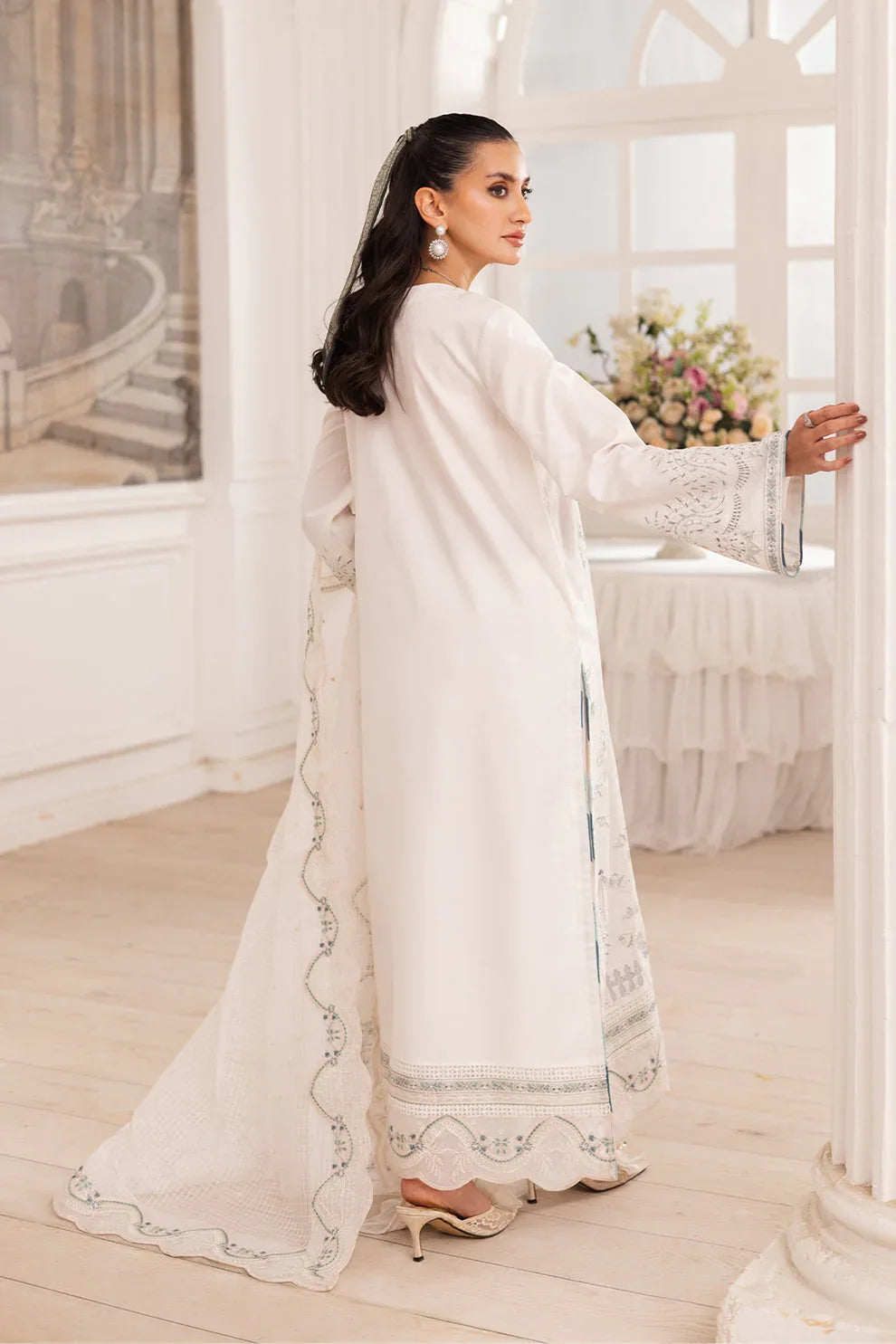 Maryum N Maria | Mira Luxury Lawn | MAIRA - FS50107 - Rang-e-Khaas