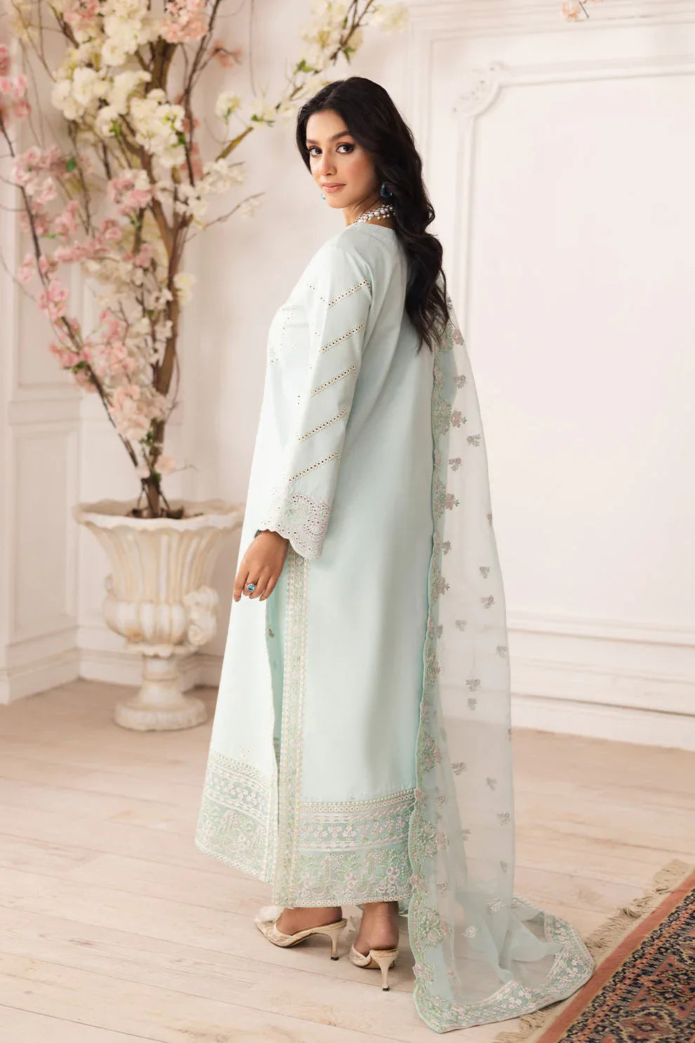 Maryum N Maria | Mira Luxury Lawn | ROBAB - FS50110 - Rang-e-Khaas