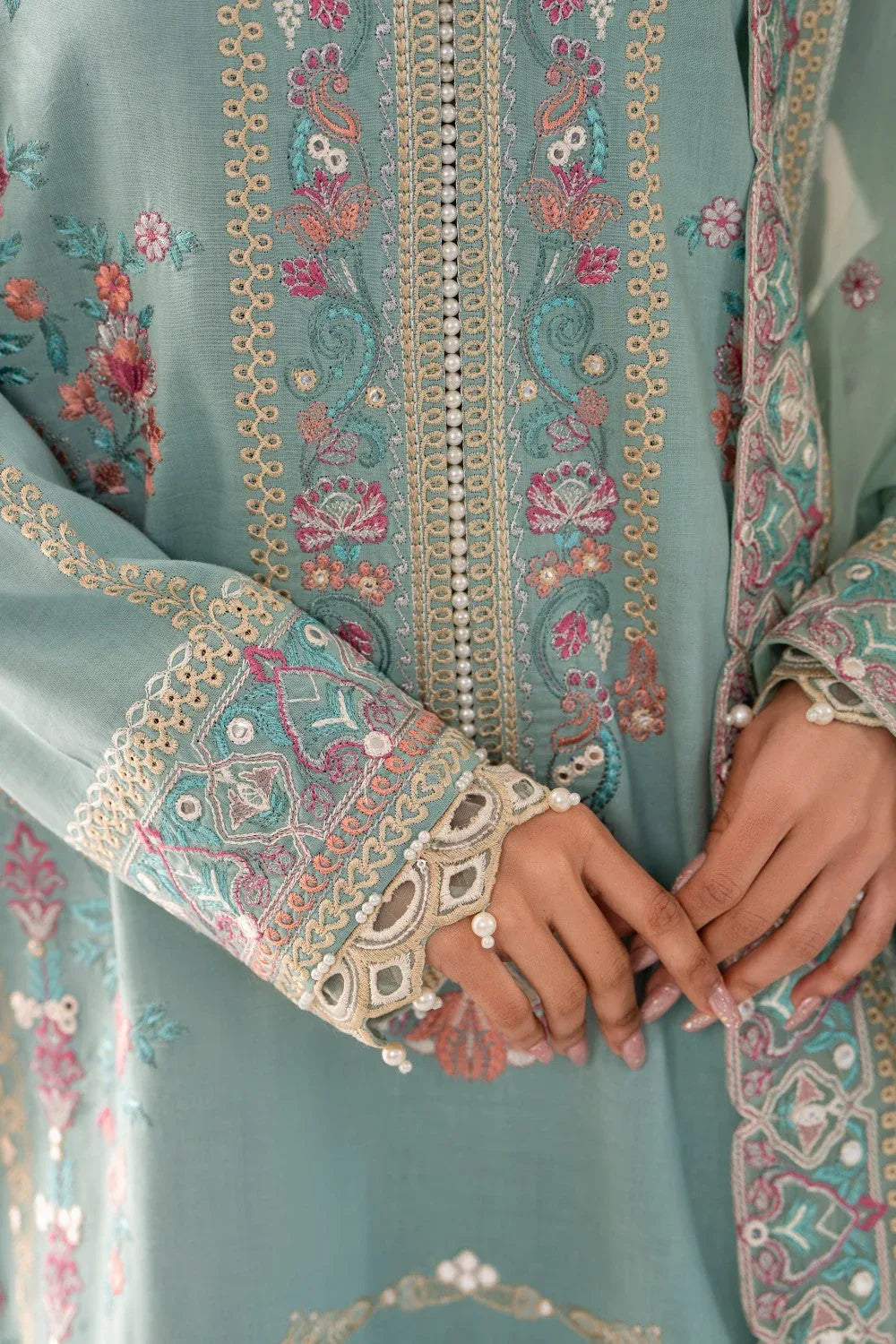 Maryum N Maria | Luxury Lawn 25 | AMANI - MS50110 - Rang-e-Khaas