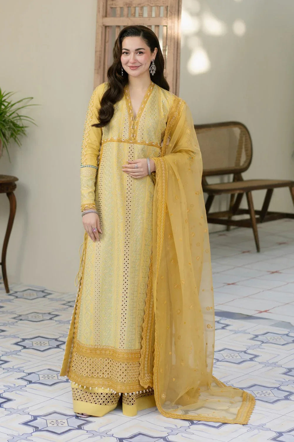 Maryum N Maria | Luxury Lawn 25 | AERIN - MS50111 - Rang-e-Khaas