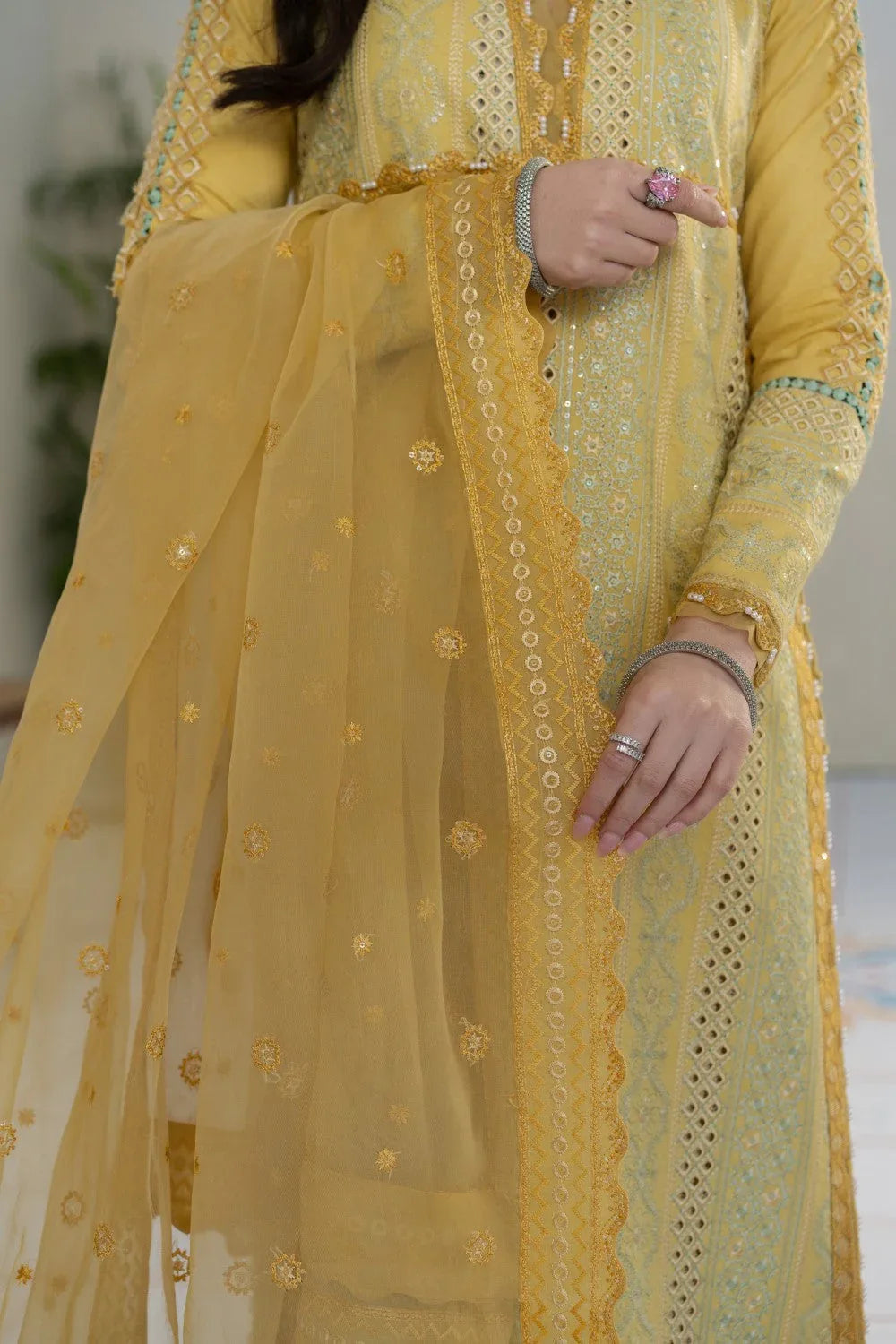 Maryum N Maria | Luxury Lawn 25 | AERIN - MS50111 - Rang-e-Khaas