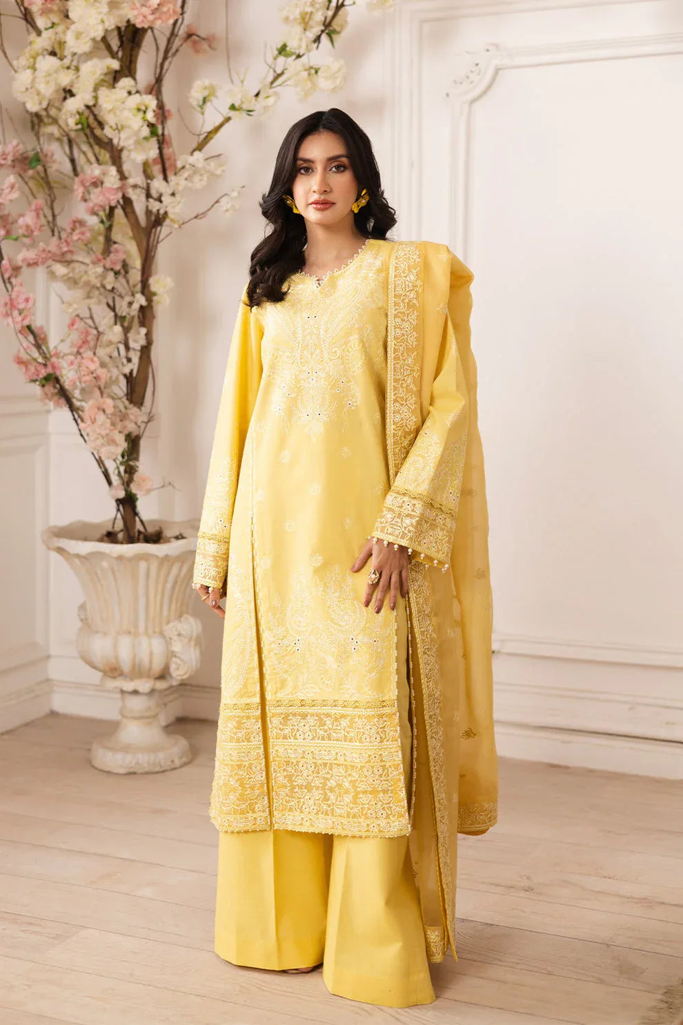Maryum N Maria | Mira Luxury Lawn | MINA - FS50111 - Rang-e-Khaas