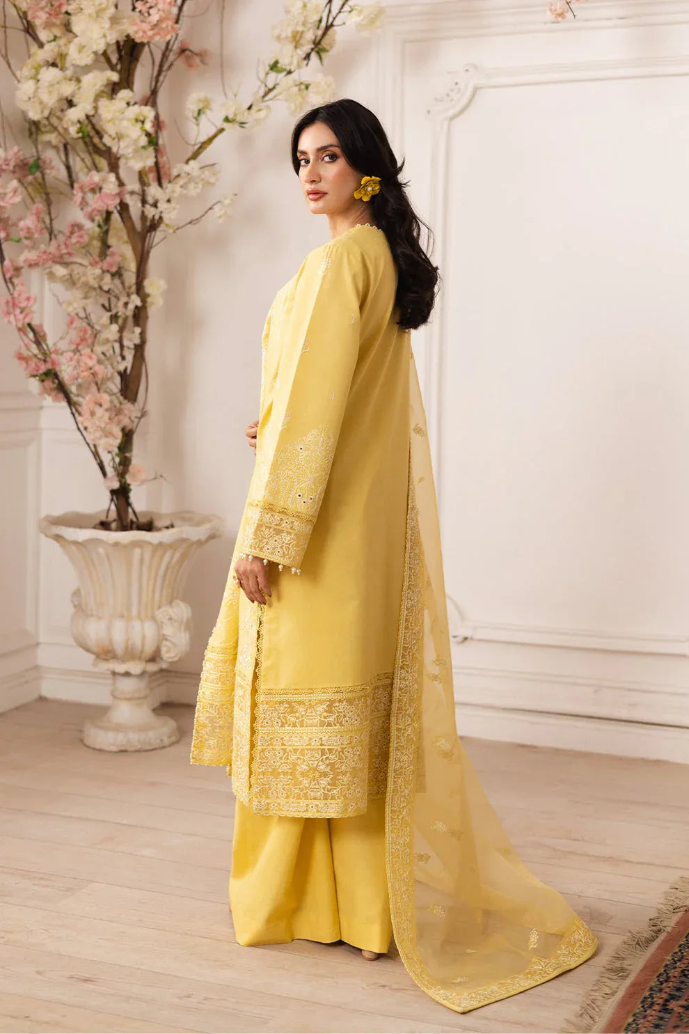 Maryum N Maria | Mira Luxury Lawn | MINA - FS50111 - Rang-e-Khaas