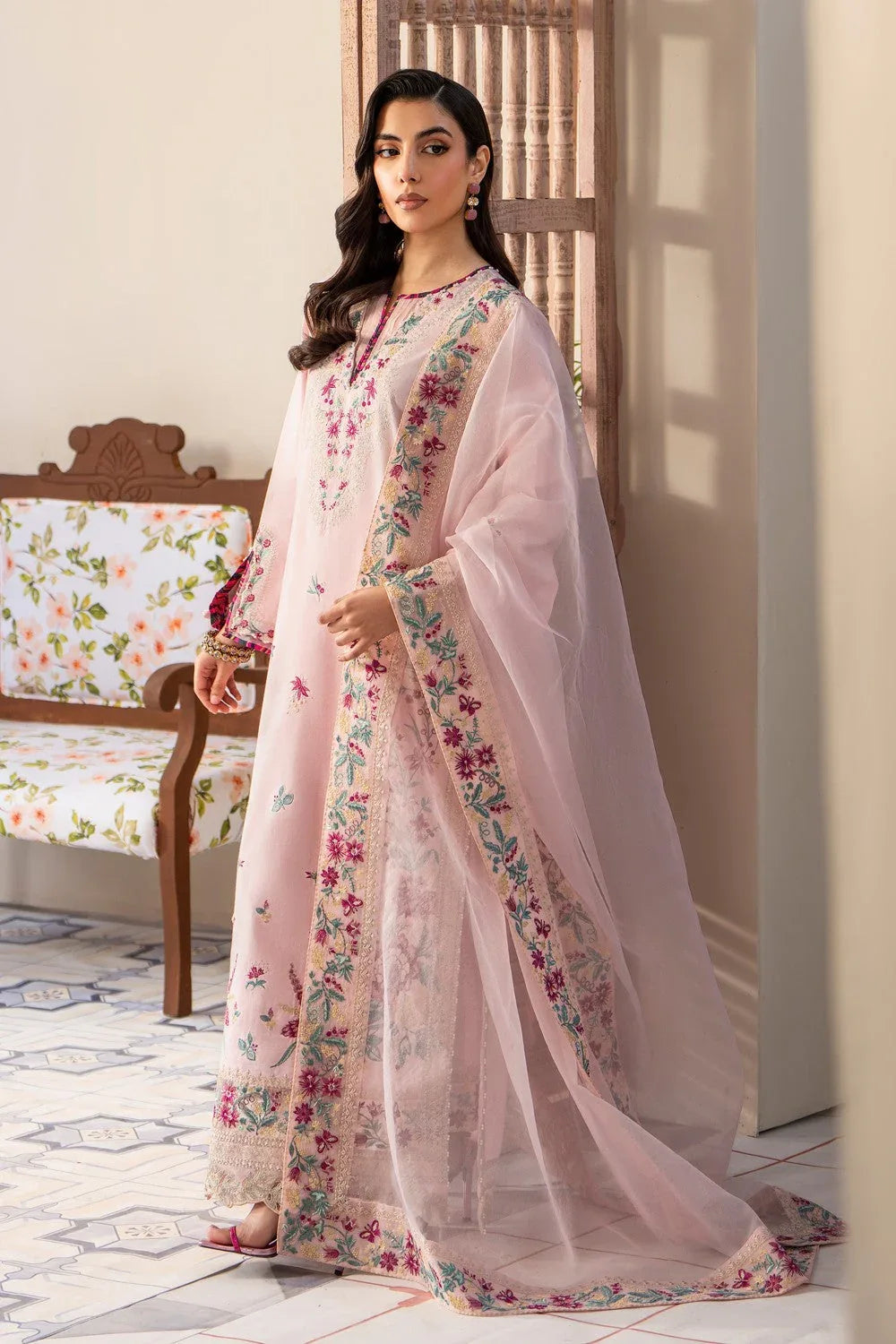 Maryum N Maria | Luxury Lawn 25 | ARNINA - MS50112 - Rang-e-Khaas