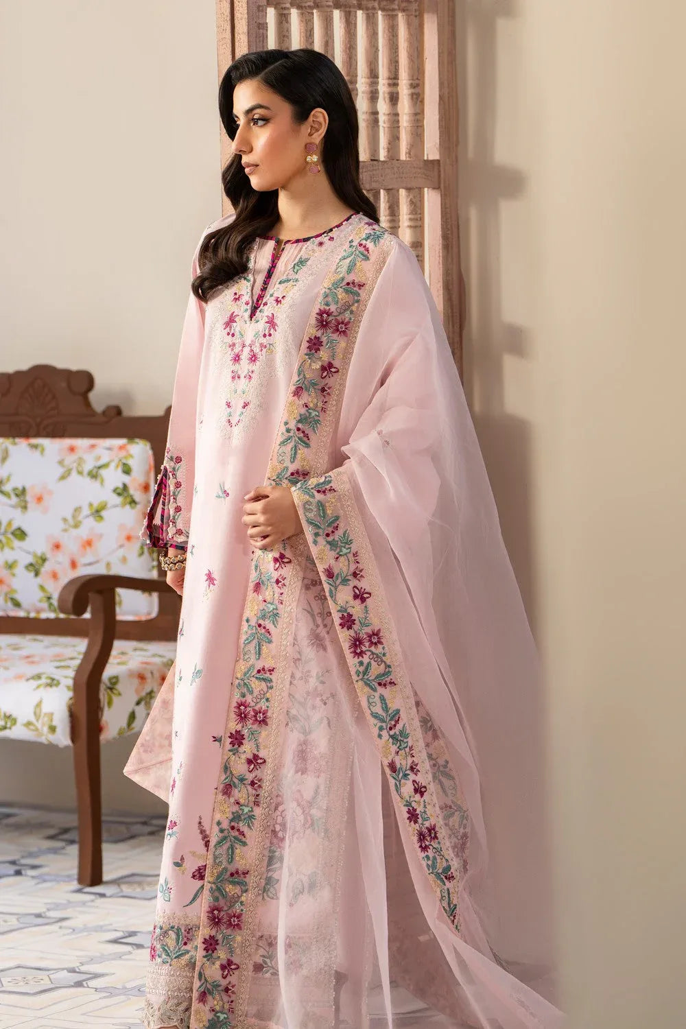 Maryum N Maria | Luxury Lawn 25 | ARNINA - MS50112 - Rang-e-Khaas