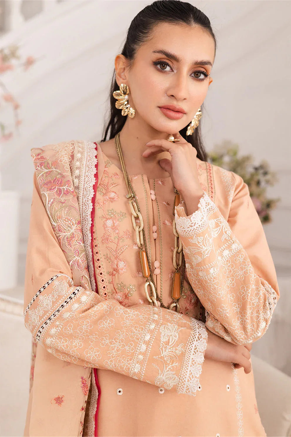 Maryum N Maria | Mira Luxury Lawn | SIMIN - FS50113 - Rang-e-Khaas