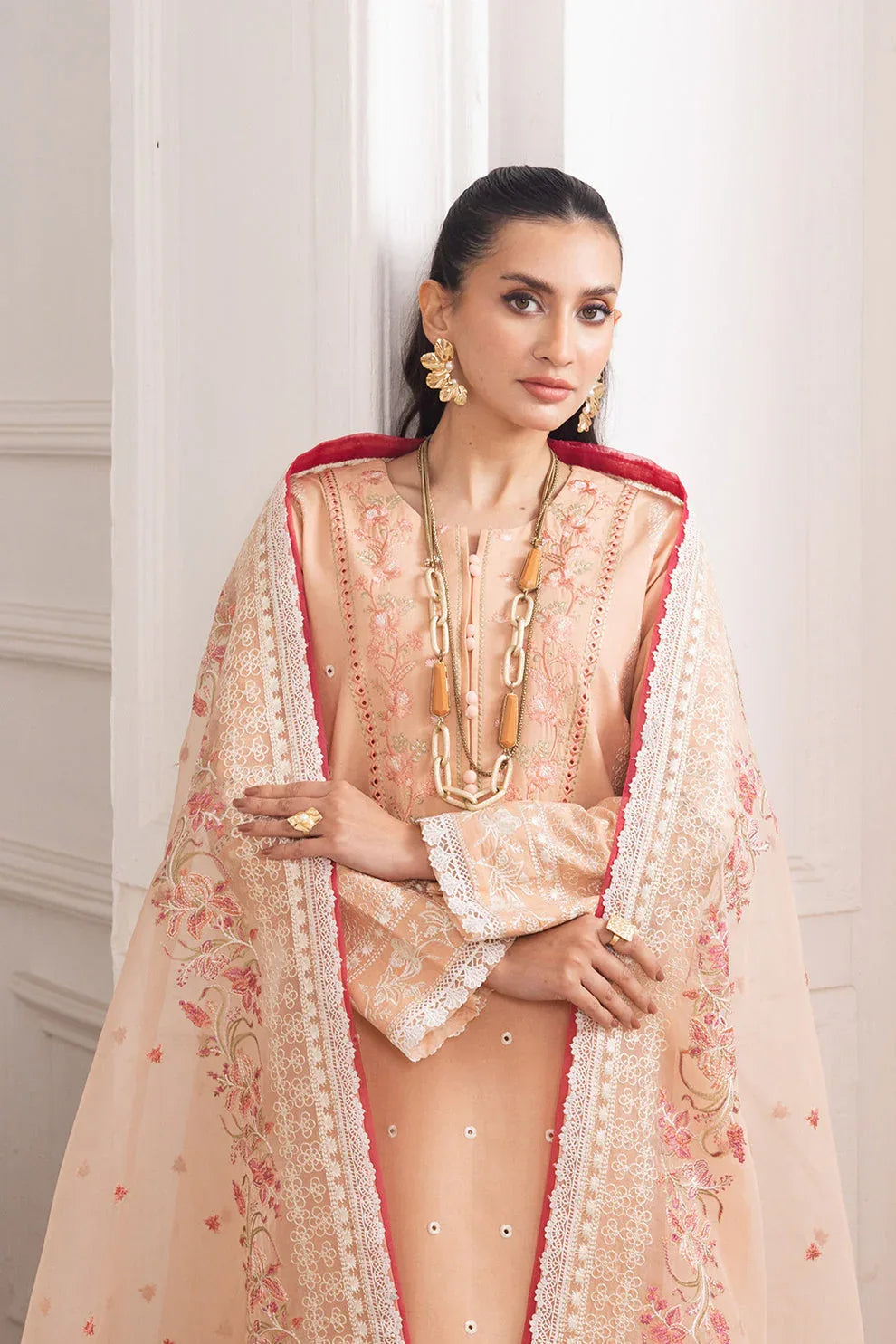 Maryum N Maria | Mira Luxury Lawn | SIMIN - FS50113 - Rang-e-Khaas