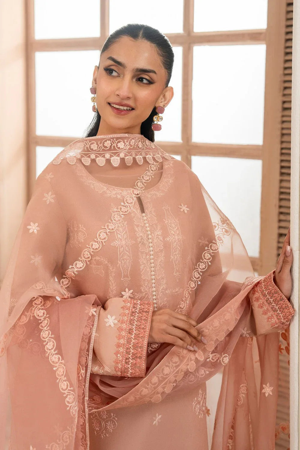 Maryum N Maria | Luxury Lawn 25 | AFRA - MS50114 - Rang-e-Khaas