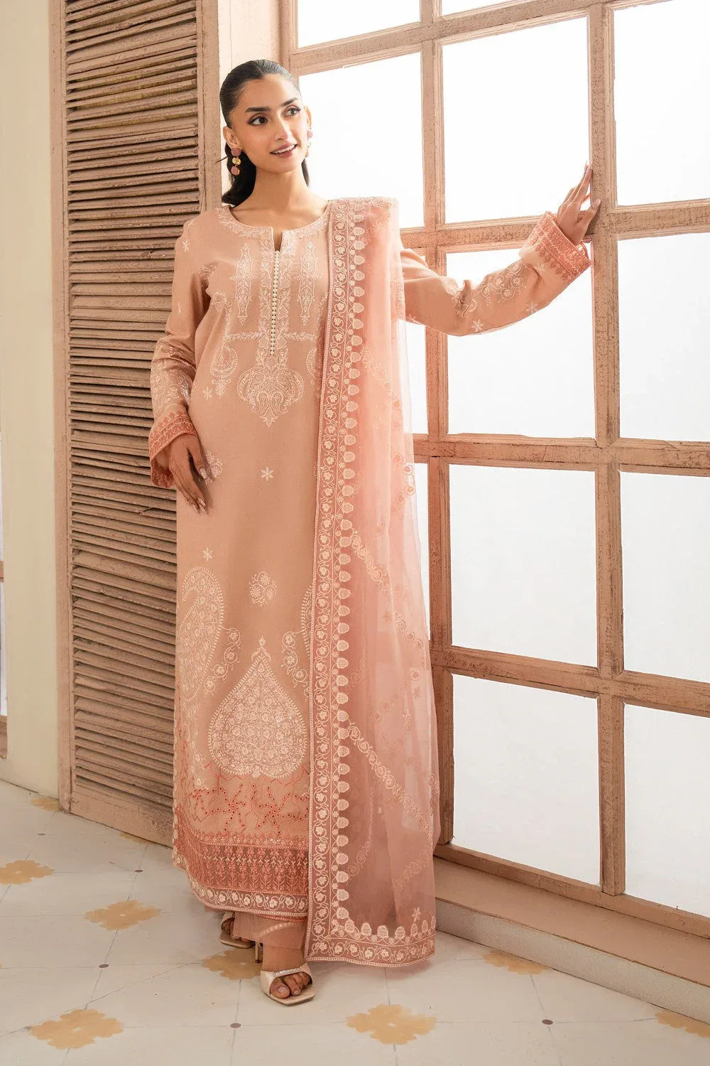 Maryum N Maria | Luxury Lawn 25 | AFRA - MS50114 - Rang-e-Khaas