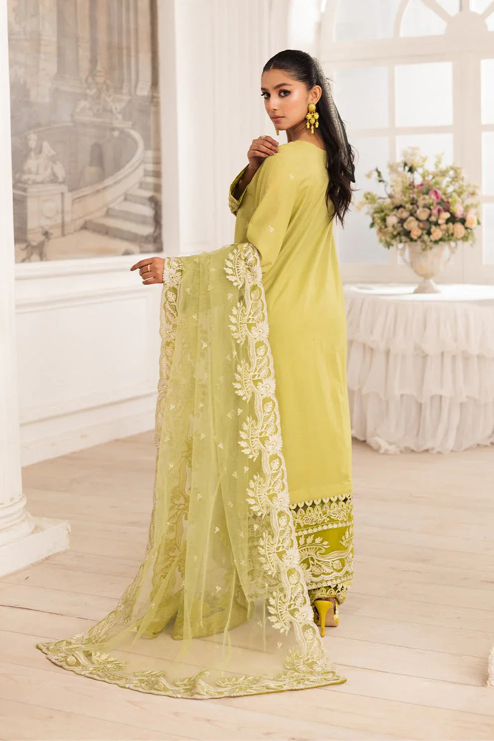 Maryum N Maria | Mira Luxury Lawn | MOZHDEH - FS50115 - Rang-e-Khaas