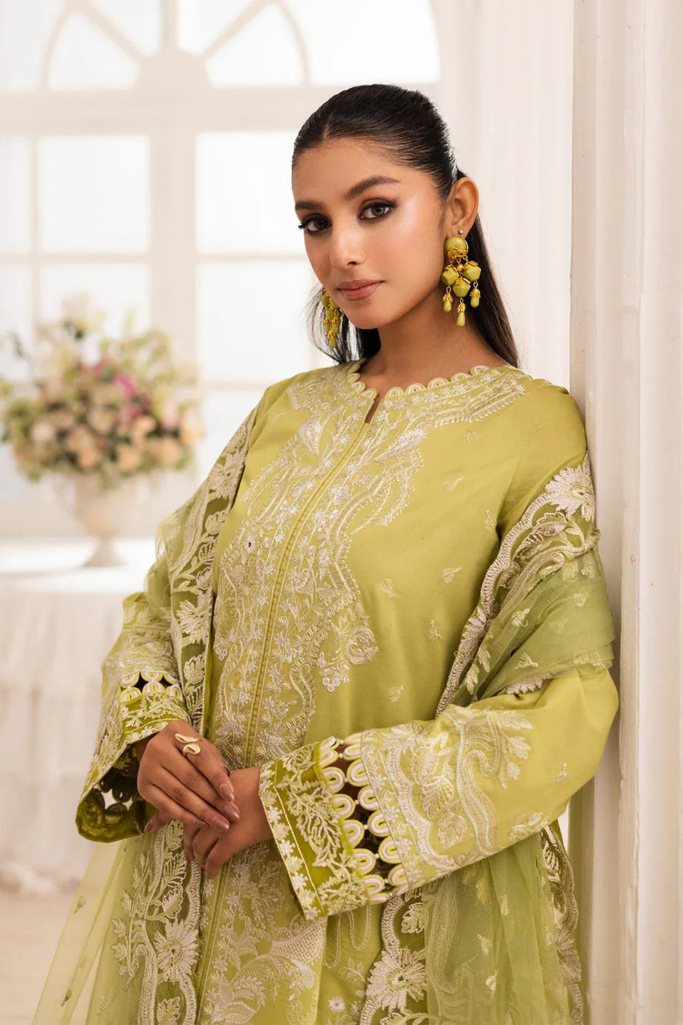 Maryum N Maria | Mira Luxury Lawn | MOZHDEH - FS50115 - Rang-e-Khaas