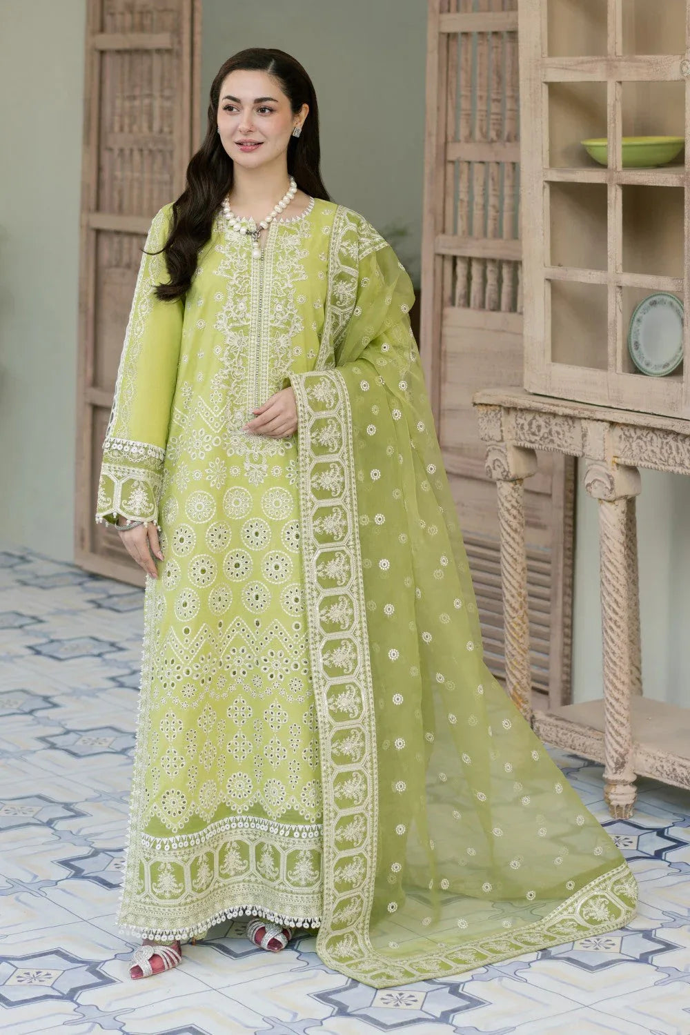 Maryum N Maria | Luxury Lawn 25 | ALIYA - MS50117 - Rang-e-Khaas