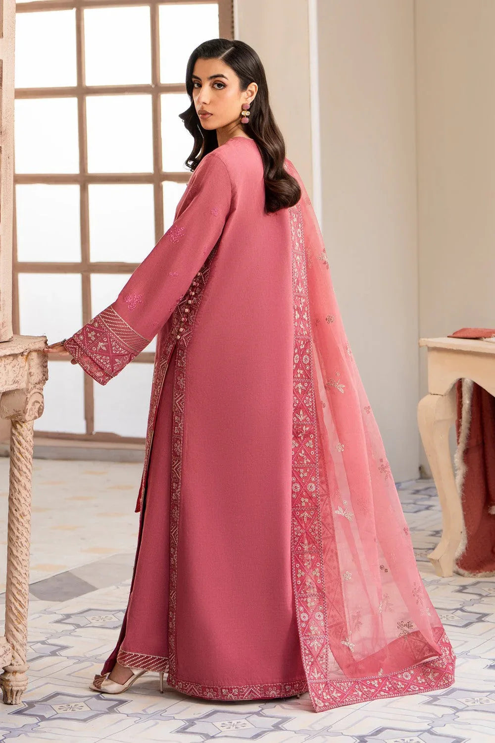 Maryum N Maria | Luxury Lawn 25 | ADRA - MS50118 - Rang-e-Khaas