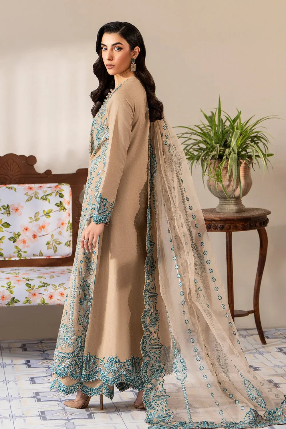 Maryum N Maria | Luxury Lawn 25 | ASHYA - MS50119 - Rang-e-Khaas