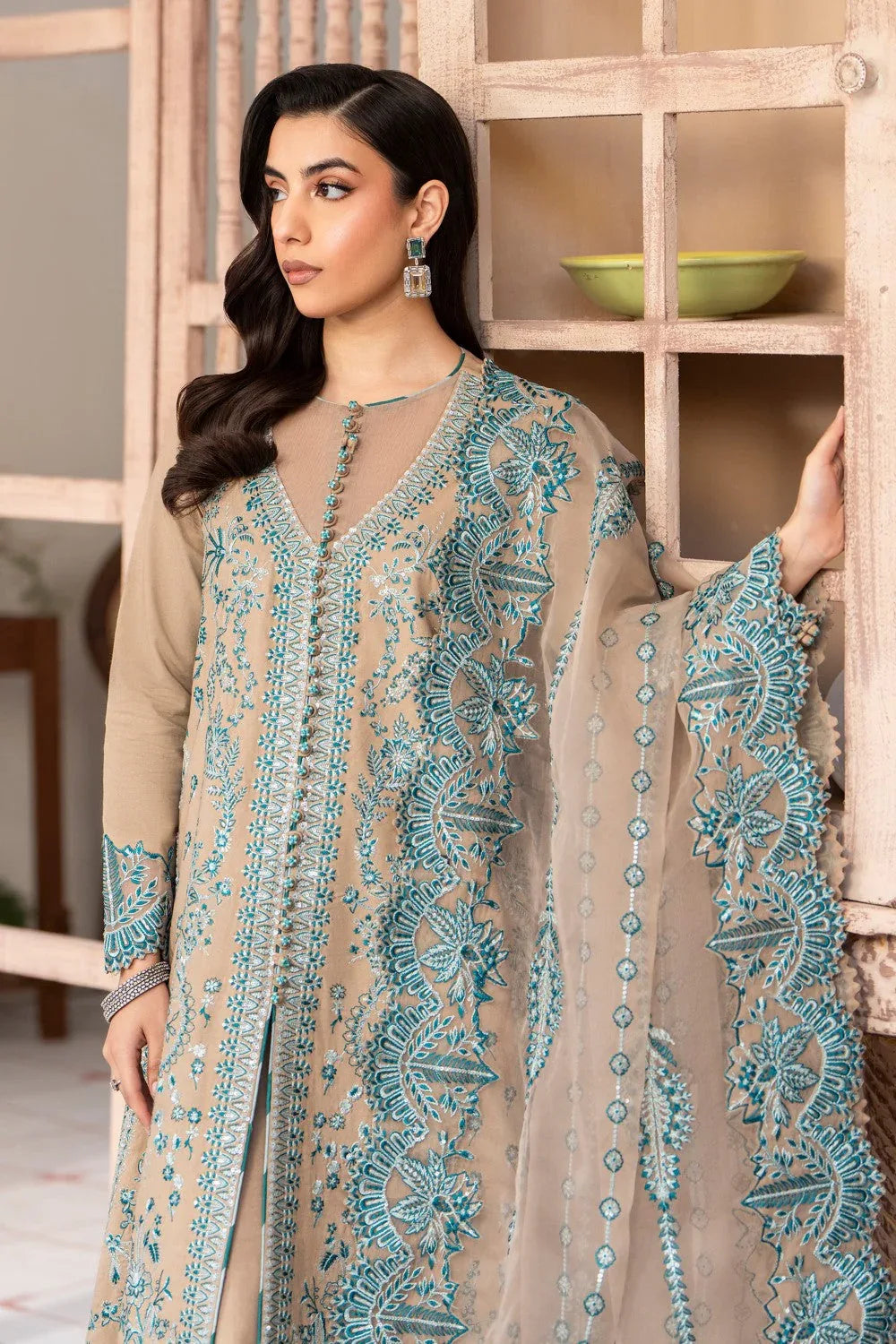 Maryum N Maria | Luxury Lawn 25 | ASHYA - MS50119 - Rang-e-Khaas